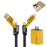 Chargeur rapide 120 W à double port USB et double port Type-C