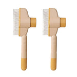 Brosse de toilettage autonettoyante pour animaux de compagnie