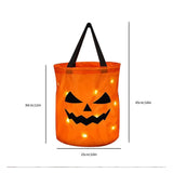 Sac à bonbons personnalisé en forme de citrouille lumineuse