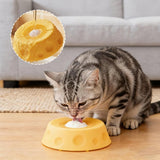 Gamelle lente pour animaux et tapis de léchage