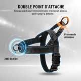 Harnais réfléchissant anti-traction ultime pour chien