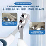 Coupe-ongles pour animaux de compagnie à double trou