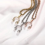 Collier à pendentif d'écouteurs