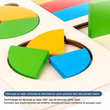 Jeu de Tri en Bois avec Formes Géométriques