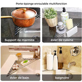 Égouttoir à vaisselle triangulaire enroulable