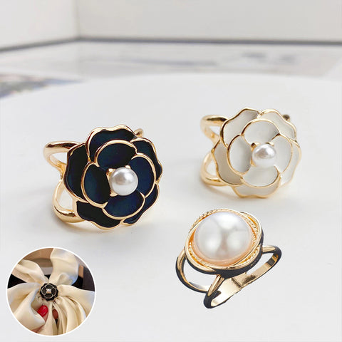 🏵️Boucle d’Écharpe Camélia🏵️