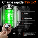 Rasoir électrique compact étanche rechargeable pour la maison, la voiture et les voyages