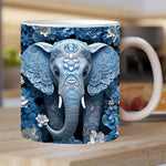 Tasse imprimée éléphant