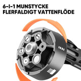 6-i-1 sprutmunstycke för biltvätt vattenpistol
