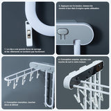 Etendoir rotatif pliable multifonctionnel