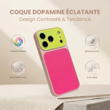 ⭐Coque de téléphone à blocs de couleurs