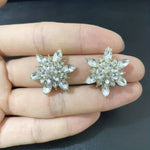 Boucles d'oreilles de luxe en forme de tournesol
