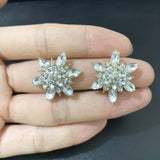 Boucles d'oreilles de luxe en forme de tournesol