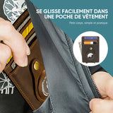 Porte-cartes en cuir Localisateur