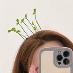 Cartes à cheveux en forme de germes de soja