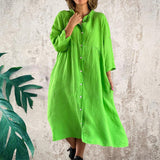 Robe simple, décontractée et ample