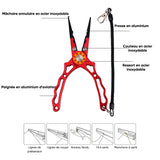Ciseaux de Pêche Multifonctionnels Dispositif de Contrôle