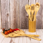 Spatule en bambou gravée au laser
