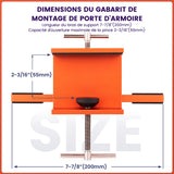 Gabarit de montage de porte d'armoire