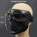 Masque de casque d'horreur de crâne