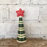 Art joyeux de Noël fantaisiste Décoration d’arbre de Noël en céramique