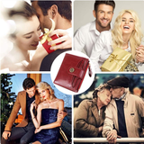 Mini porte-monnaie compact à deux volets pour femmes avec blocage RFID