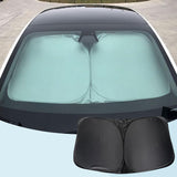 Pare-soleil pour pare-brise de voiture épaissi en argent titane