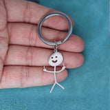 Pendentif porte-clés Doodle amusant