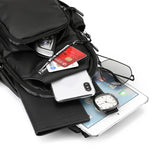 Sac de poitrine pour bouteille d'eau en film de cuir pour hommes