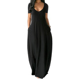 Robe Maxi à Encolure en V