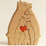 Ornement puzzle en bois DIY