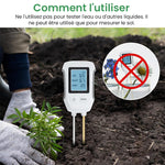 Humidimètre numérique 3 en 1 pour plantes avec PH/Humidité/Température