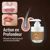 Crème dépilatoire douce à l'huile de coco pour le visage