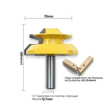 Fraise à Mortaiser à 45 degrés