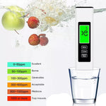 Nouveau Testeur d'eau numérique 4 en 1 Tds Meter