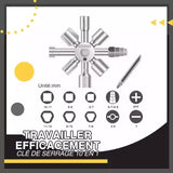 Clé pour interrupteur transversal 10 en 1