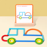 Jeu d'anneaux d'entraînement logique pour enfants Montessori