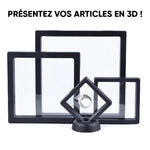 Cadre flottant 3D noir (10 PCS)