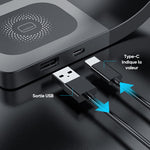 Chargeur de portable magnétique 2 en 1