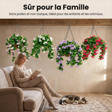 Paniers suspendus de faux lilas des Indes