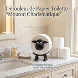 Support de papier toilette en forme de mouton