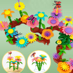 Jouets de construction du jardin de fleurs