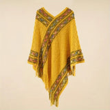 Pull Poncho à franges