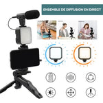 Lumière d'appoint avec kit de microphone