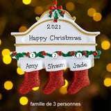 Pendentif chaussettes de Noël Noms de famille personnalisés (sans lettres) - Bricoler soi-même