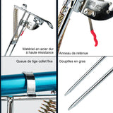 Porte-canne à pêche automatique à ressort