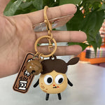 Porte-clés créatif et amusant en silicone, pendentif cloche