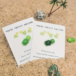 Tortue minuscule porte-bonheur