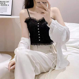 Camisole en Dentelle avec Gilet Interne