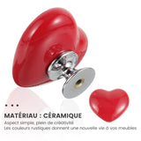 Bouton de coeur pour les toilettes